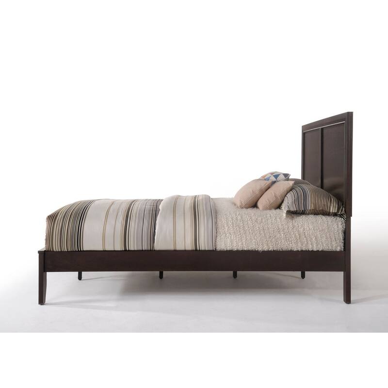 Contemporary Madison Queen Bed with Headboard and Footboard, Wooden